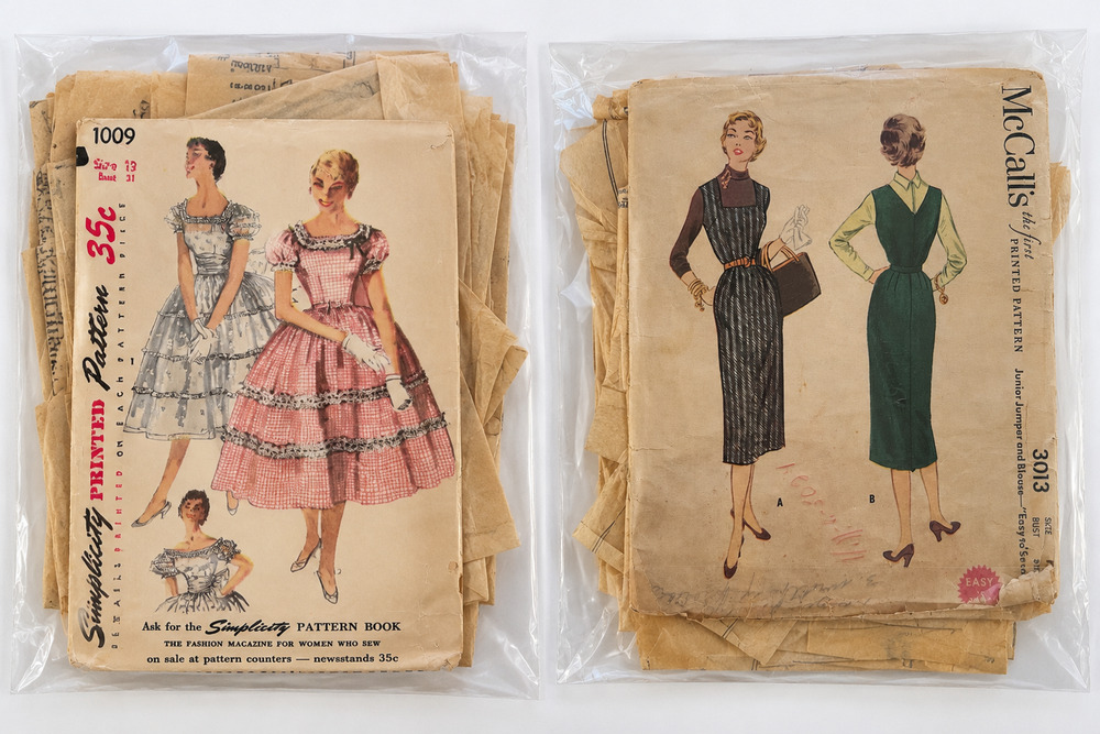 Vintage Sewing Patterns Lot of 2 – Simplicity 1009 & McCall's 3013